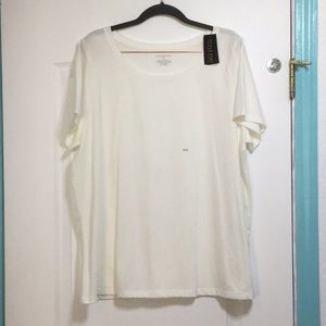 NWT Lane Bryant off white soft t shirt